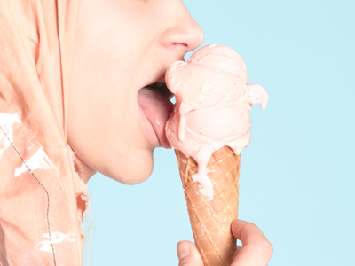 Ice cream fashion photography