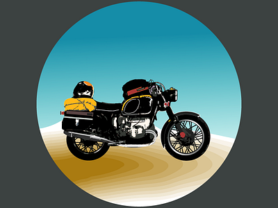 Motorcycle design illustration illustrator cc motorcycle numerique rotondo vector