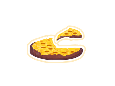 Pizza Sticker Mule Contest design eat illustration illustrator 2015 numerique pizza pub sticker