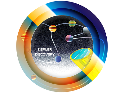 Kepler Discovery 9 100 verctor astronomy illustration illustrator cc