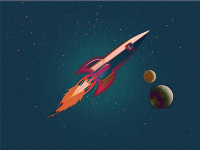 Fusée all vector design fusées illustration illustrator 2015 moon numerique rockets