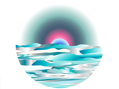 Summer Is Over all vector design ice illustration illustrator 2015 moon numerique