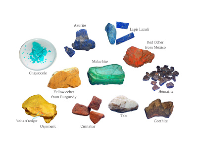 Minerals all vector design illustration illustrator minerals numerique