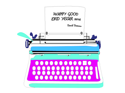 Happy End Year 2016 2016 all vector design end happy illustration illustrator numerique year