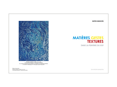 Front page Second Book book debut ecriture gestes livre matières second textures