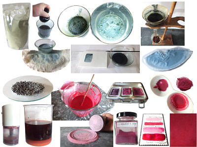 Blu Indigo & Red Cochineal Howto cochineal didactique howto indigo lecons photo pigments tutoriel