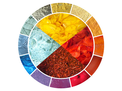 100% Natural Plants Logo chromatic color chart colorant colours craft logo pigments plant