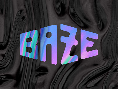 Baze Logotype bold font logo logotype loud personal brand typography