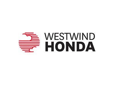 Westwind Honda Logo Concept 2 air automotive car car dealership cloud flow japan logo logotype symbol wind