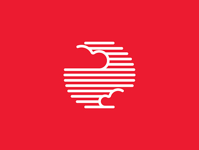 Airflow Icon air airflow icon japan logo logotype red symbol wind