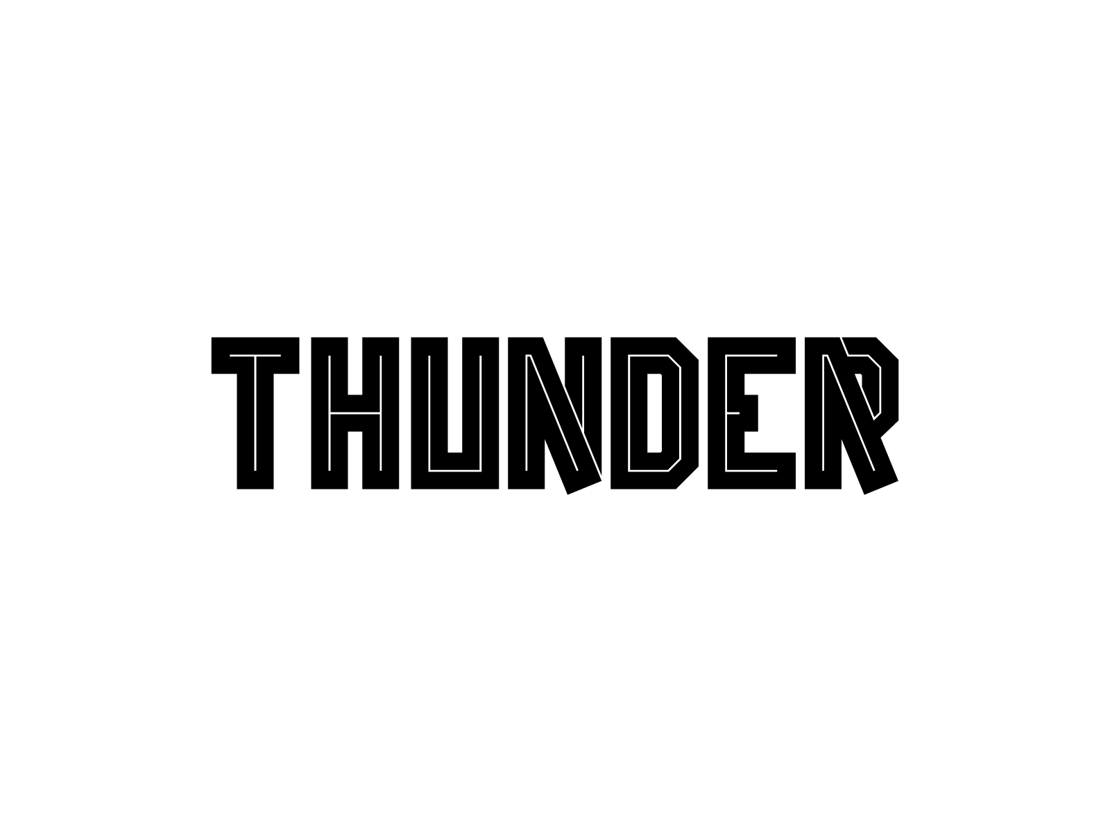 Thunder by Mysticaltype on Dribbble