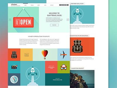 Farben colours theme ui web design wordpress