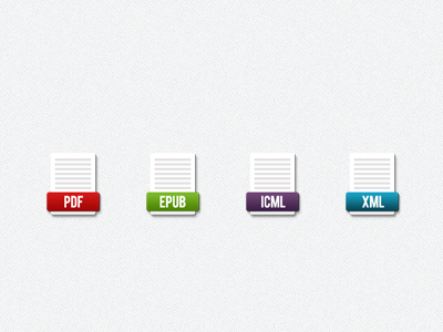 Ebook File Icons