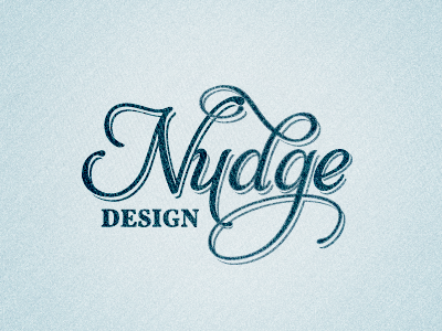 Nudge Design - New Logo logo script typography vintage