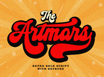 Artmars Script branding retro retro font retro logo typography vintage vintage font