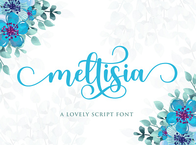 Meltisia Script Font branding calligraphy font lovely font script font typography wedding card wedding font wedding fonts wedding invitation