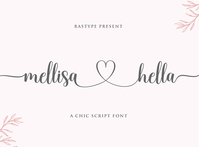 Mellisa Hella Script branding calligraphy love lovely font script font wedding card wedding font wedding fonts wedding invitation