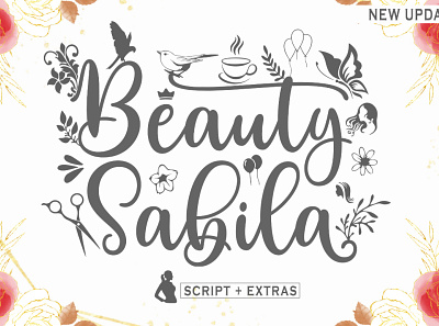 Beauty Sabila Modern Font branding calligraphy design lovely font modern font script font wedding card wedding font wedding fonts