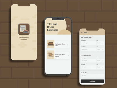 Tiles and Bricks Estimator