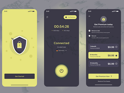 VPN App UI Design