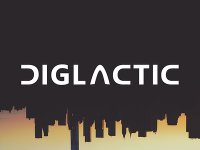 Diglactic Logo Prototype #1 adobe xd brand branding concept diglactic logo new york typography vector