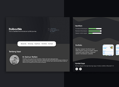 Simple Portfolio User Design design flat ui web