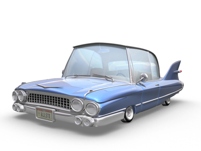 Allstate 3d allstate animation car maya model stylized