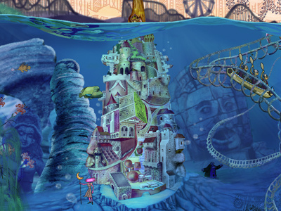 Under The Sea animation illustration interactive ocean tower water