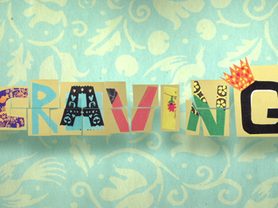 Craving 2d animation craving paper typography