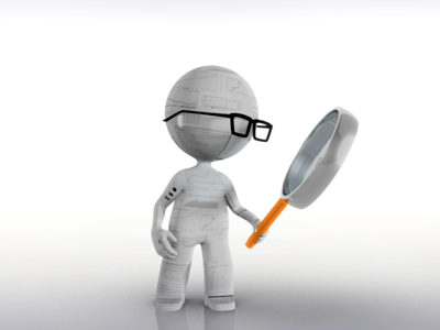 Concerta 3d animation character concerta glasses magnifying glass maya