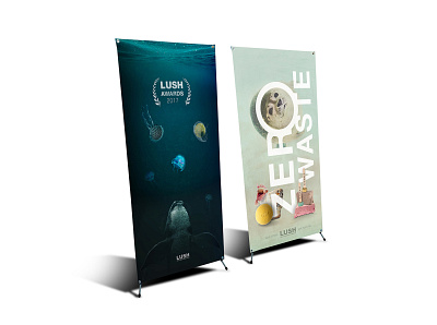 LUSH banner banner branding graphic design lush poster