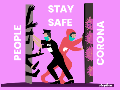 corona crisis coronavirus medical care police