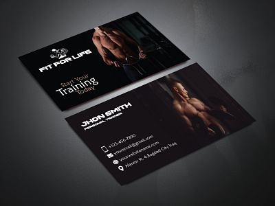 GYM Business Card branding business card card corporate corporate design doctor fashion gym gym app gym business card gym card love minimal new card new shot shot