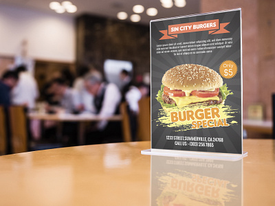 Burger Shop Flyer branding burger flyer corporate flyer modern flyer resturant flyer
