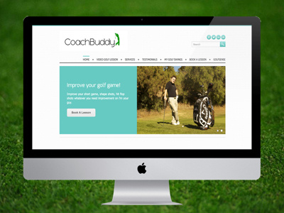 CoachBuddy Golf golf graphic design uxui web design