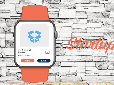 Startupvids iWatch Concept design designer iwatch mobile photoshop sketch startup ui ux