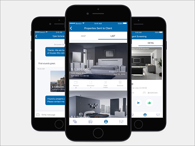 Real Estate App ios mobile product design ui user interface ux visual