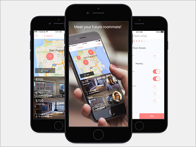 Roomify ios mobile ui ux visual