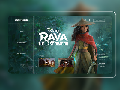 Cinema Website Homepage: Raya