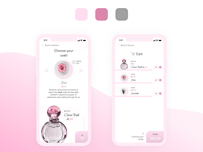 XD Challenge - Perfume App adobexd app app design design freelance freelance designer mobile mobile app ui ui design ux ux design xd xddailychallenge