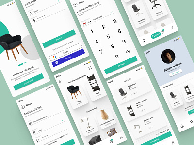 Furniture Commerce App app commerce design ecommerce flat furniture app ui