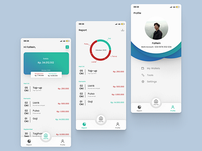 Money Management App app design management app managment minimal safer ui