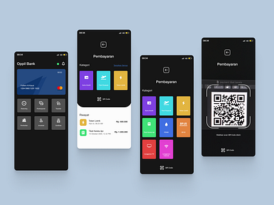 Dark Banking App app banking banking app dark mode design ui