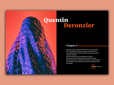 Quentin Deronzier - Chapter Concept concept design design ui website website design