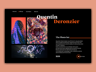 Quentin Deronzier - Shop Concept concept design design ui website website design