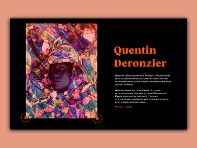 Quentin Deronzier - Slider Concept concept design design ui website website design