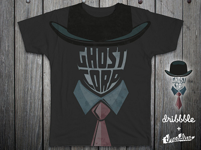 Ghost Corp dark dribbble ghost logo playoff threadless