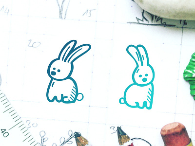 Easter Set - Cute Bunnies clipart creativemarket doodle easter hand drawn icon design icons tinyart