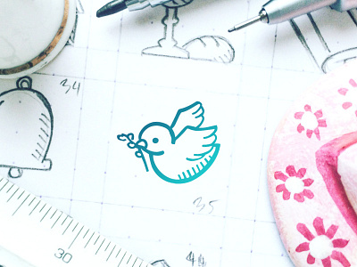 Easter Set - Dove clipart creativemarket doodle hand drawn icon design icons tinyart