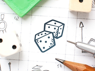 Academic Disciplines - Theory Of Probability clipart dice doodle hand drawn icon design icons tinyart